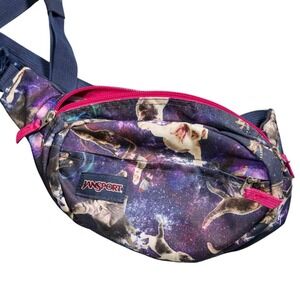 Jansport Fifth Avenue Fanny Pack Waist Bag Galaxy Cats Dogs